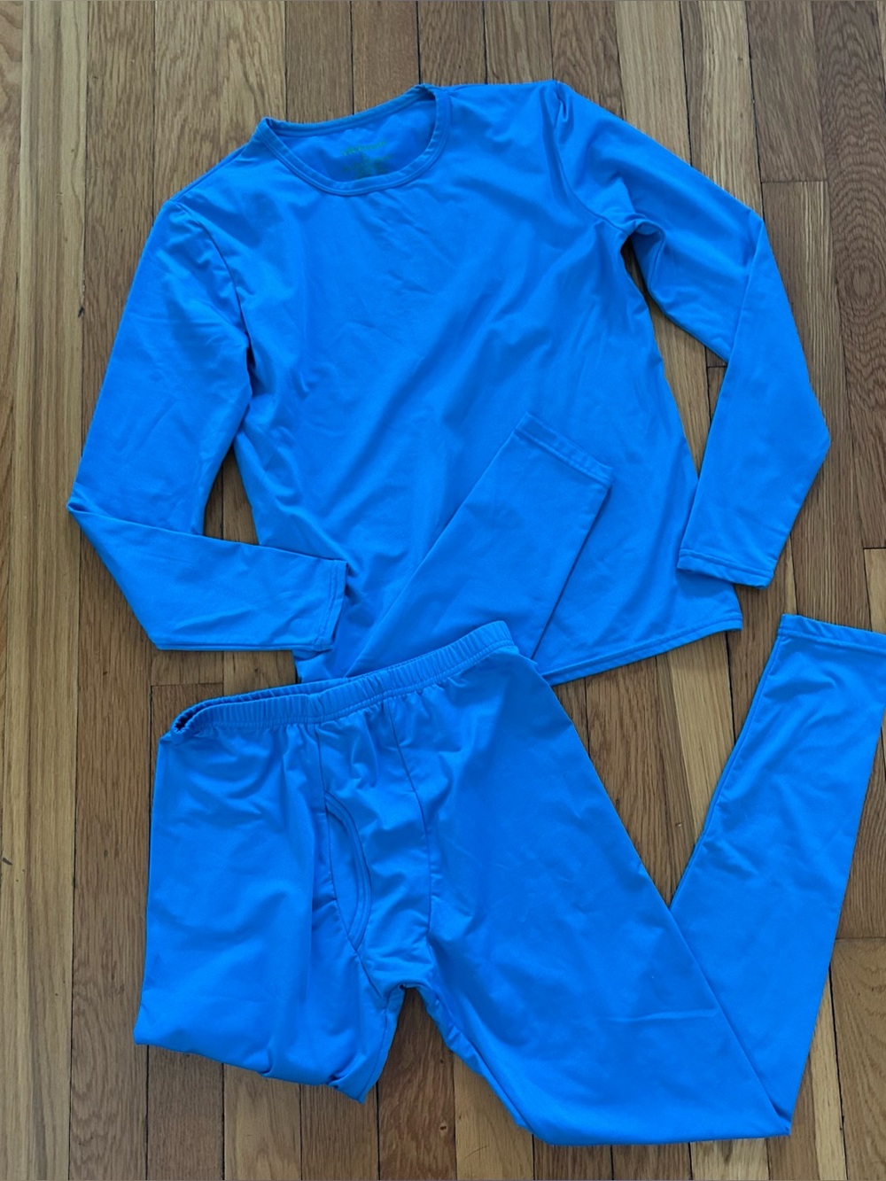 Kids Size Large Boys 8-10 Blue ViCherub base layer lined underwear set